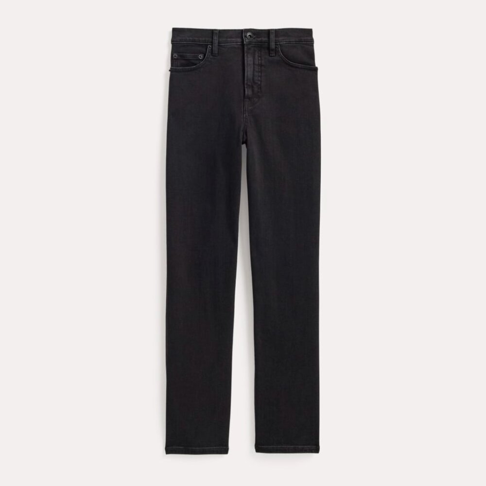 Everlane Women's High-Key Stovepipe Jean in Washed Black, Size 25, Cotton